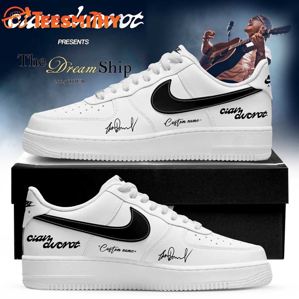 Cian Ducrot The Dream Ship Tour 2026 Signature White Air Force 1 Shoes