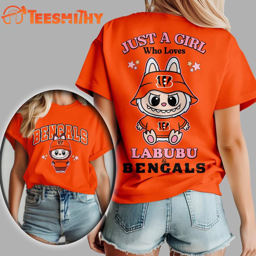 Cincinnati Bengals 2025 NFL x Labubu Unisex 3D Shirt Cincinnati Bengals 2025 NFL x Labubu Unisex 3D Shirt