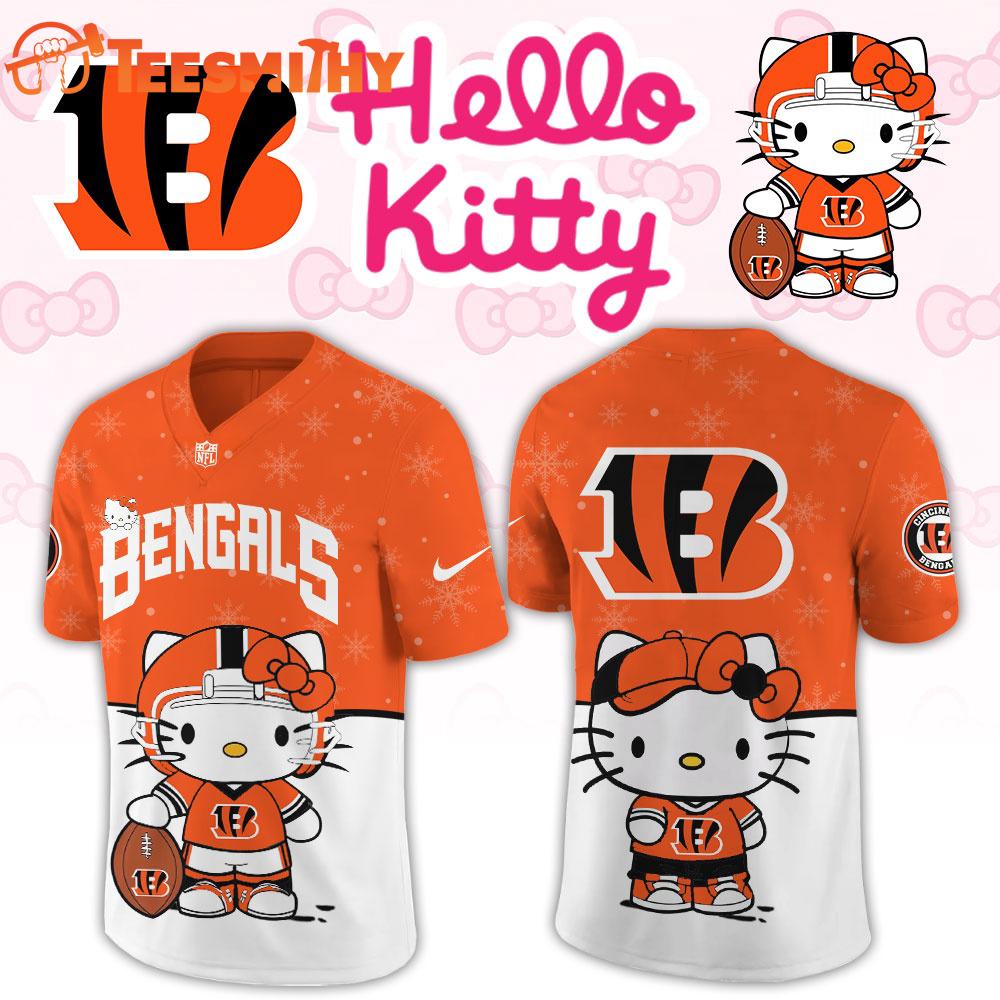 Cincinnati Bengals 2026 NFL Hello Kitty Limited New Football Jersey