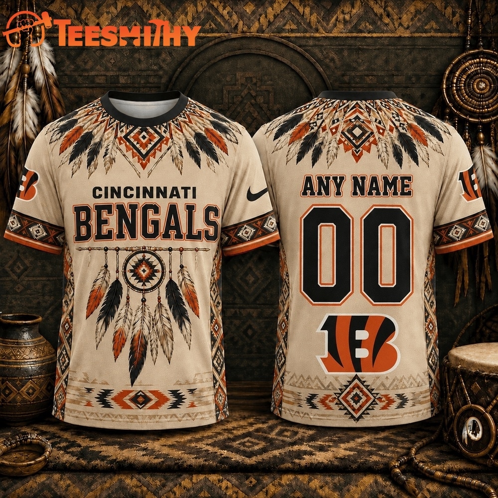 Cincinnati Bengals 2026 NFL Native American Heritage 3D Shirt