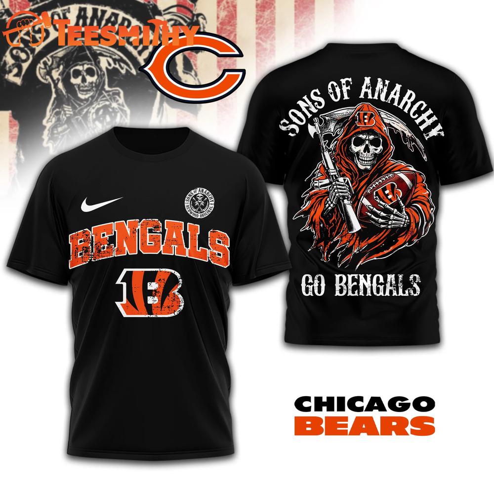 Cincinnati Bengals 2026 NFL Sons of Anarchy 3D T Shirt