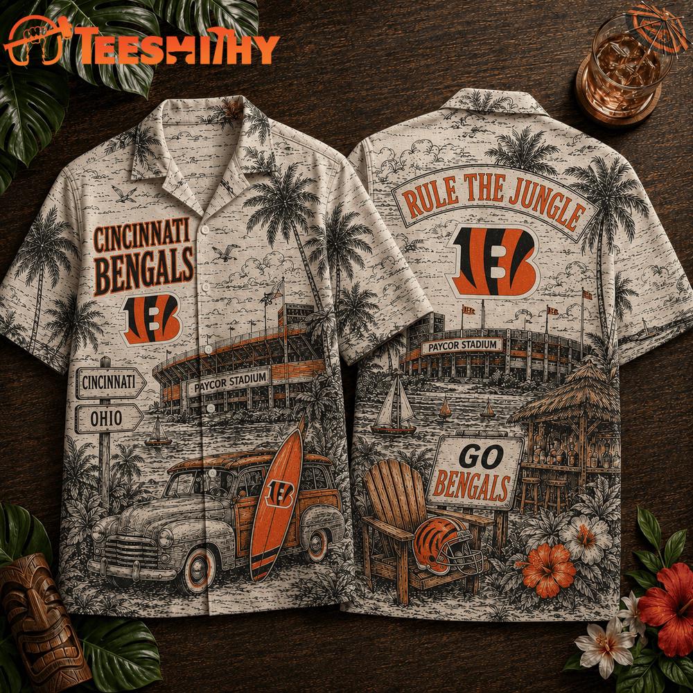 Cincinnati Bengals 2026 NFL Summer Vintage Hawaiian Shirt