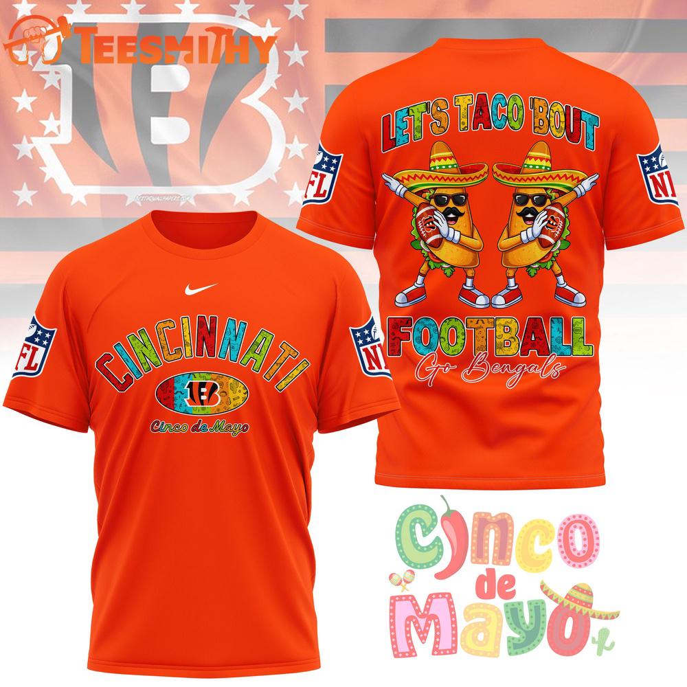 Cincinnati Bengals 2026 NFL Taco Cinco de Mayo New Design 3D Shirt