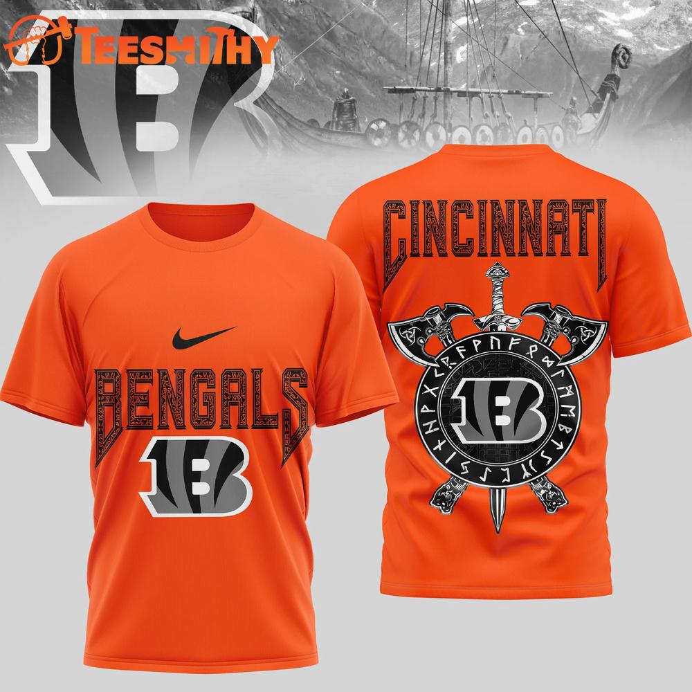 Cincinnati Bengals 2026 NFL Viking Special New 3D Shirt