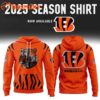 Cincinnati Bengals New Season 2025 White Black Hoodie