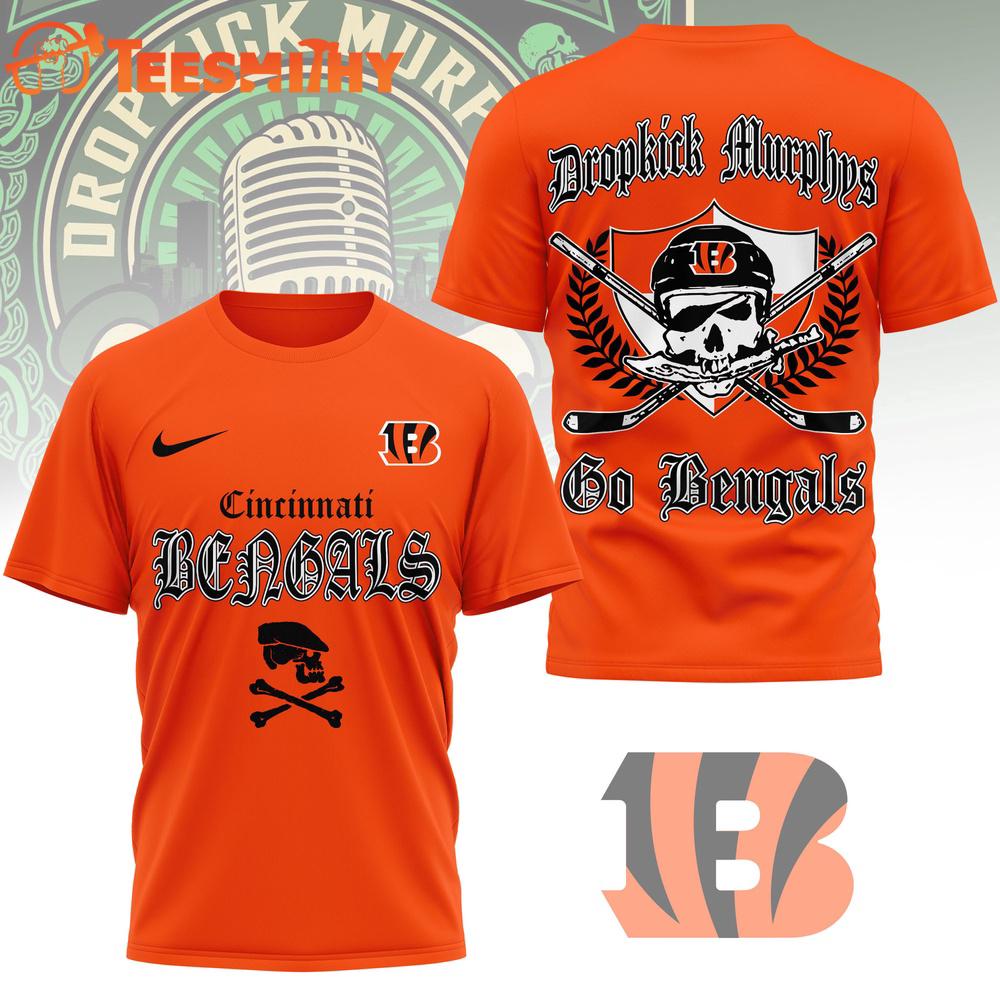 Cincinnati Bengals NFL Dropkick Murphys Fan 3D T Shirt