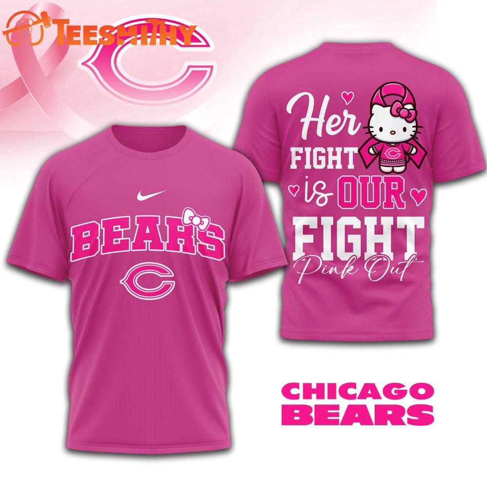 Cincinnati Bengals NFL Her Fight Is Our Fight x Hello Kitty 3D Shirt Cincinnati Bengals NFL Her Fight Is Our Fight x Hello Kitty 3D Shirt