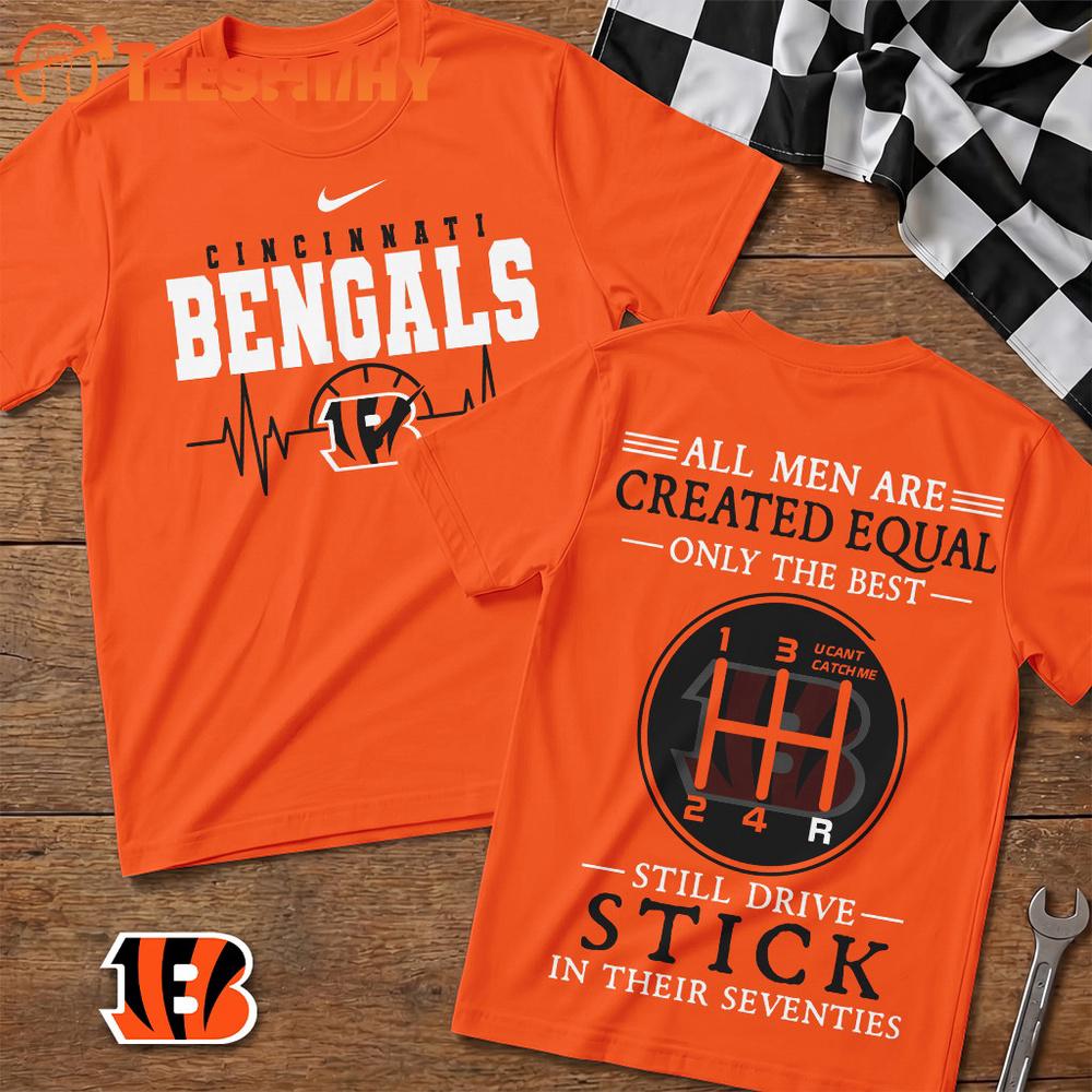 Cincinnati Bengals NFL Highspeed Heartbeat All Over Printed T Shirt