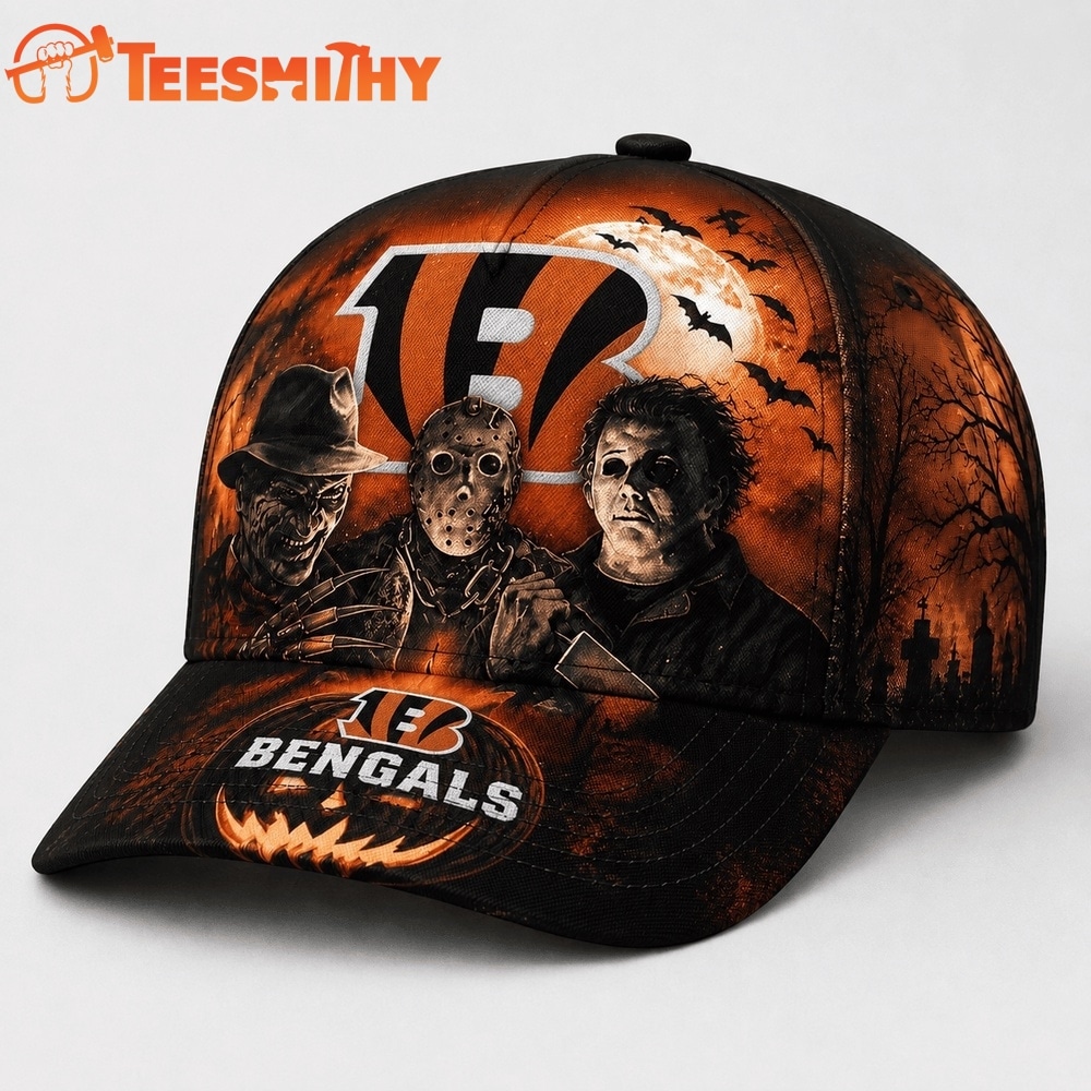Cincinnati Bengals NFL Horror Night Halloween 2026 Design Classic Cap
