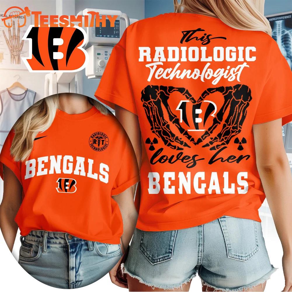 Cincinnati Bengals NFL Radiology Technologist All Over Print T Shirt