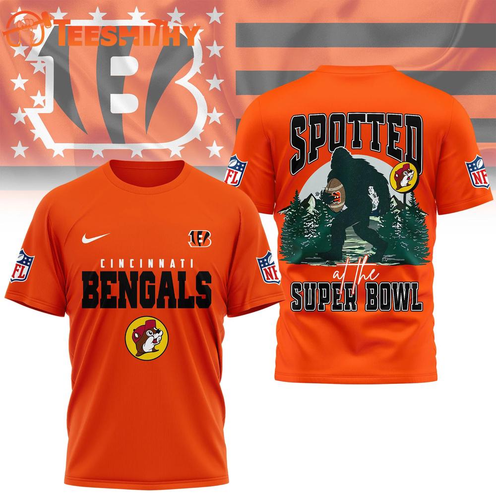 Cincinnati Bengals NFL Spotted at the Super Bowl 3D Shirt