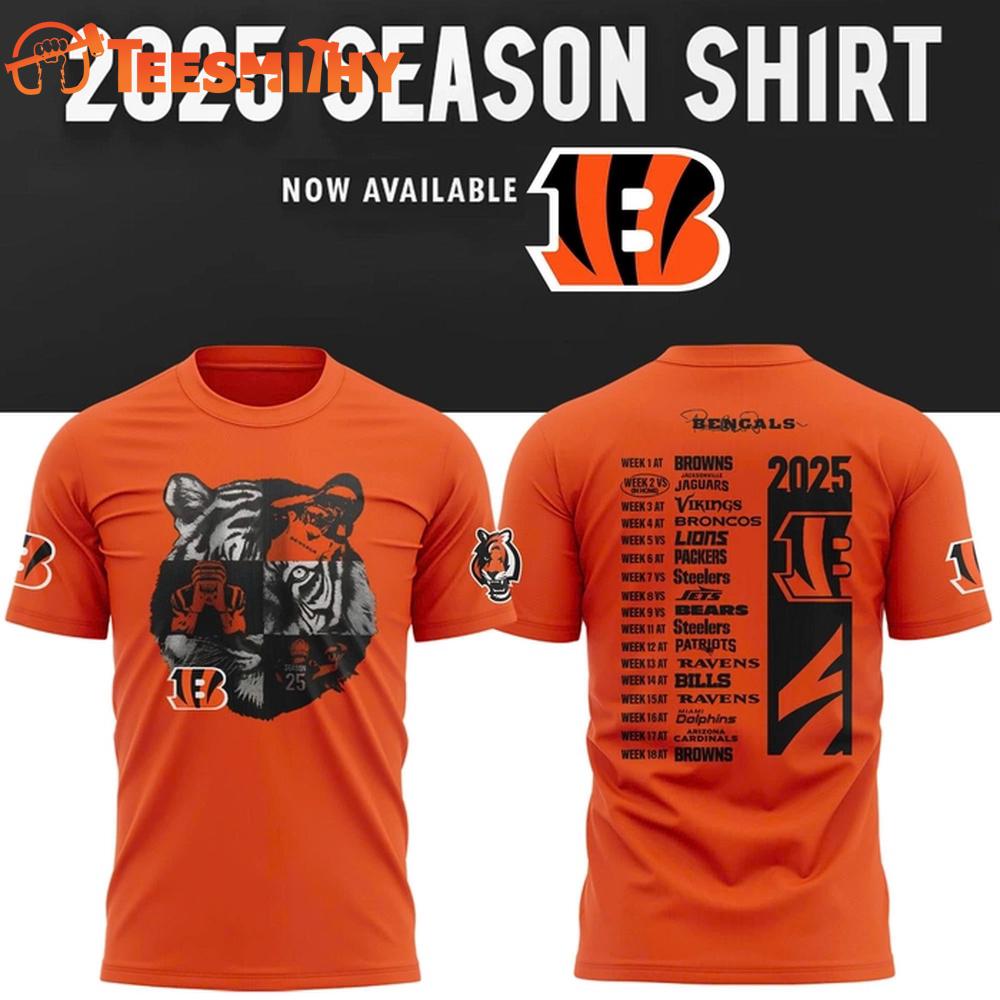 Cincinnati Bengals Now Available 2025 Season Limited Edition 3D Shirt Cincinnati Bengals Now Available 2025 Season Limited Edition 3D Shirt