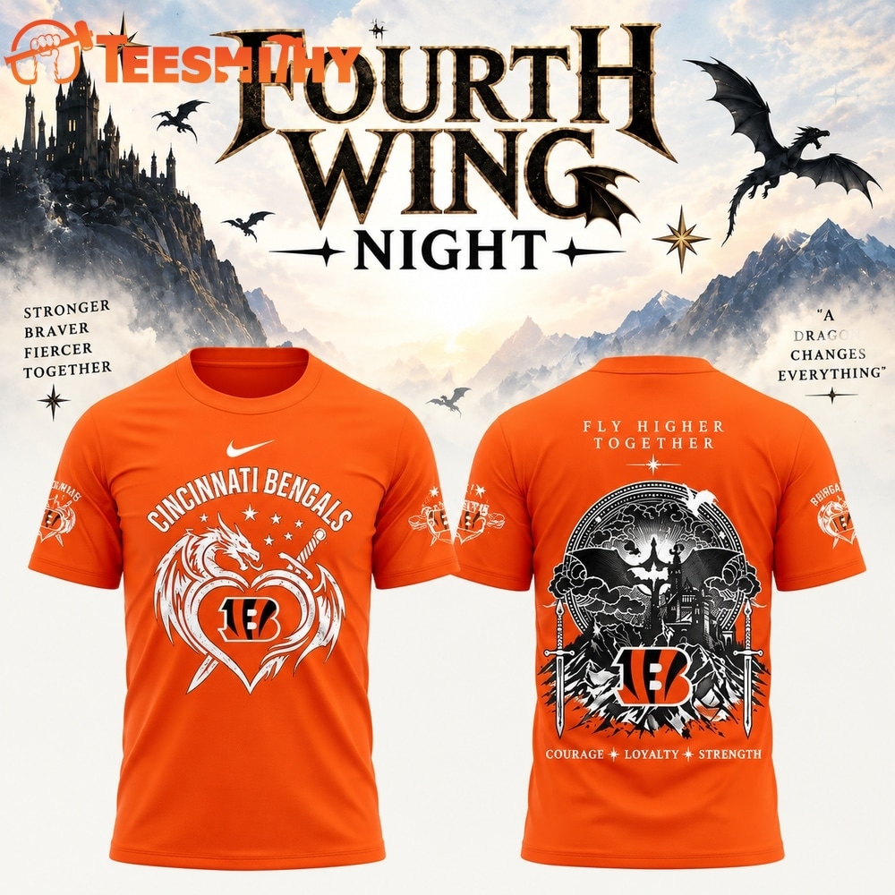 Cincinnati Bengals x Fourth Wing Night 2026 Limited Edition T Shirt