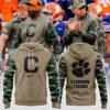 Clemson Tigers Football x Military Appreciation 2025 Camo Hoodie Shirt