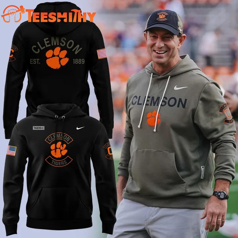 Clemson Tigers Football x Military Appreciation Limited Edition Black Hoodie