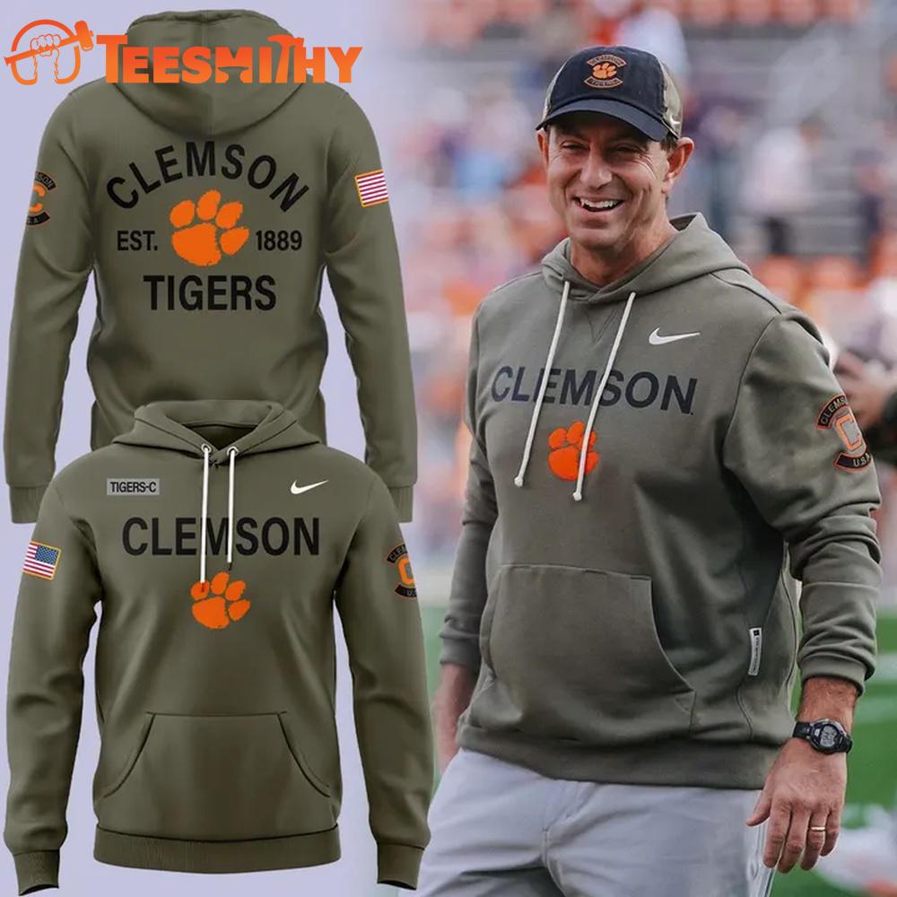 Clemson Tigers Football x Nike Military Appreciation 2025 Hoodie