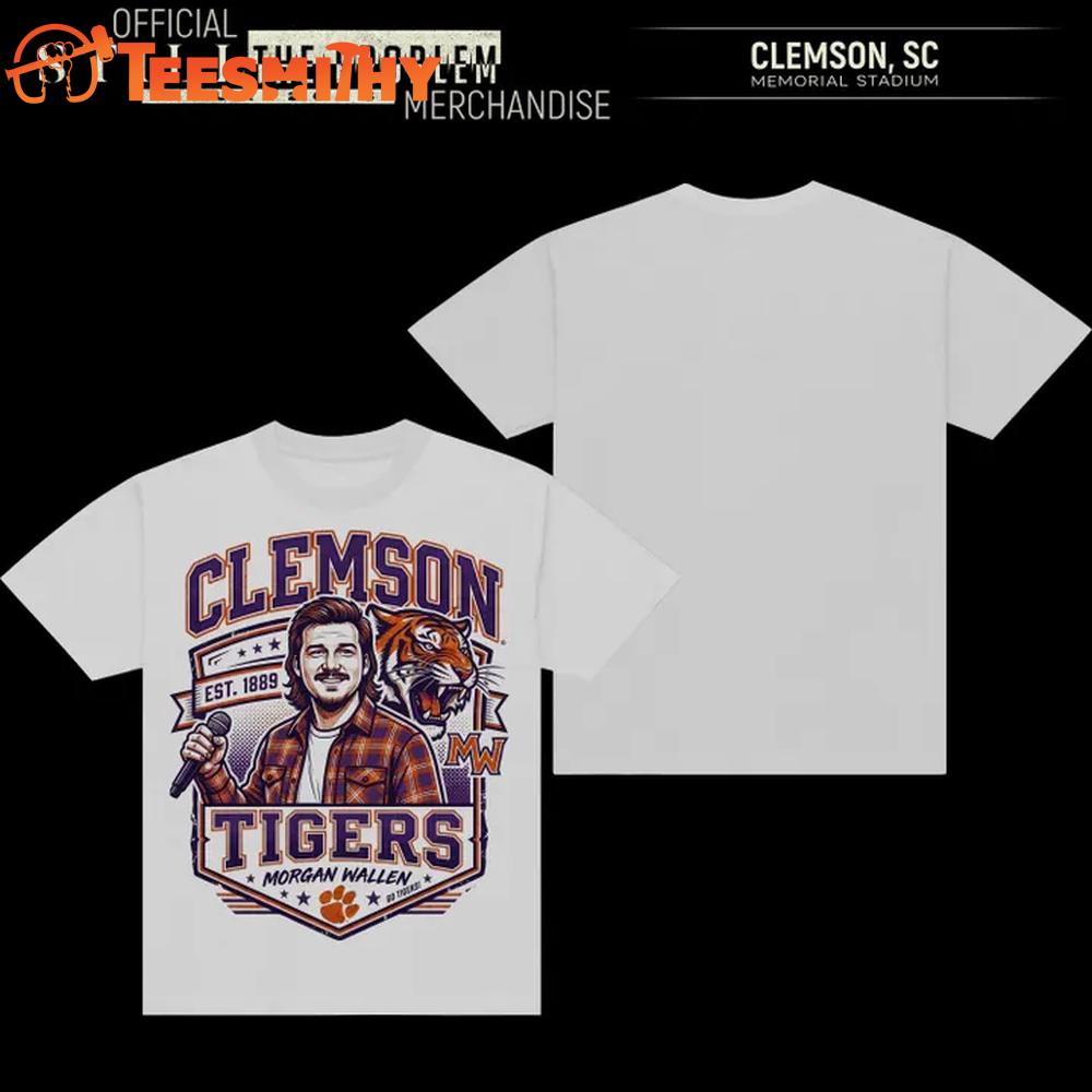 Clemson Tigers x Mogan Wallen Graphic T Shirt
