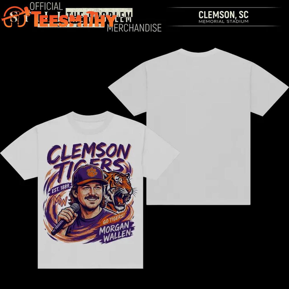 Clemson Tigers x Mogan Wallen Graphic Vintage T Shirt