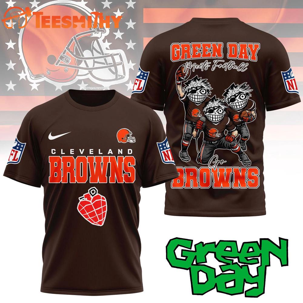Cleveland Browns 2026 NFL Green Day All Over Print Shirt