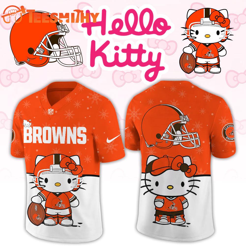 Cleveland Browns 2026 NFL Hello Kitty Limited New Football Jersey