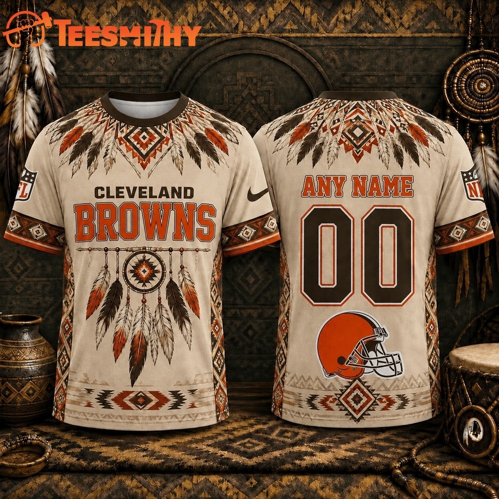 Cleveland Browns 2026 NFL Native American Heritage 3D Shirt