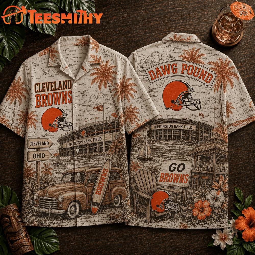 Cleveland Browns 2026 NFL Summer Vintage Hawaiian Shirt