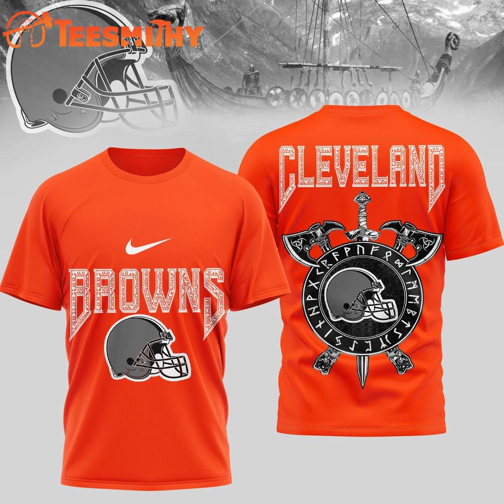 Cleveland Browns 2026 NFL Viking Special New 3D Shirt