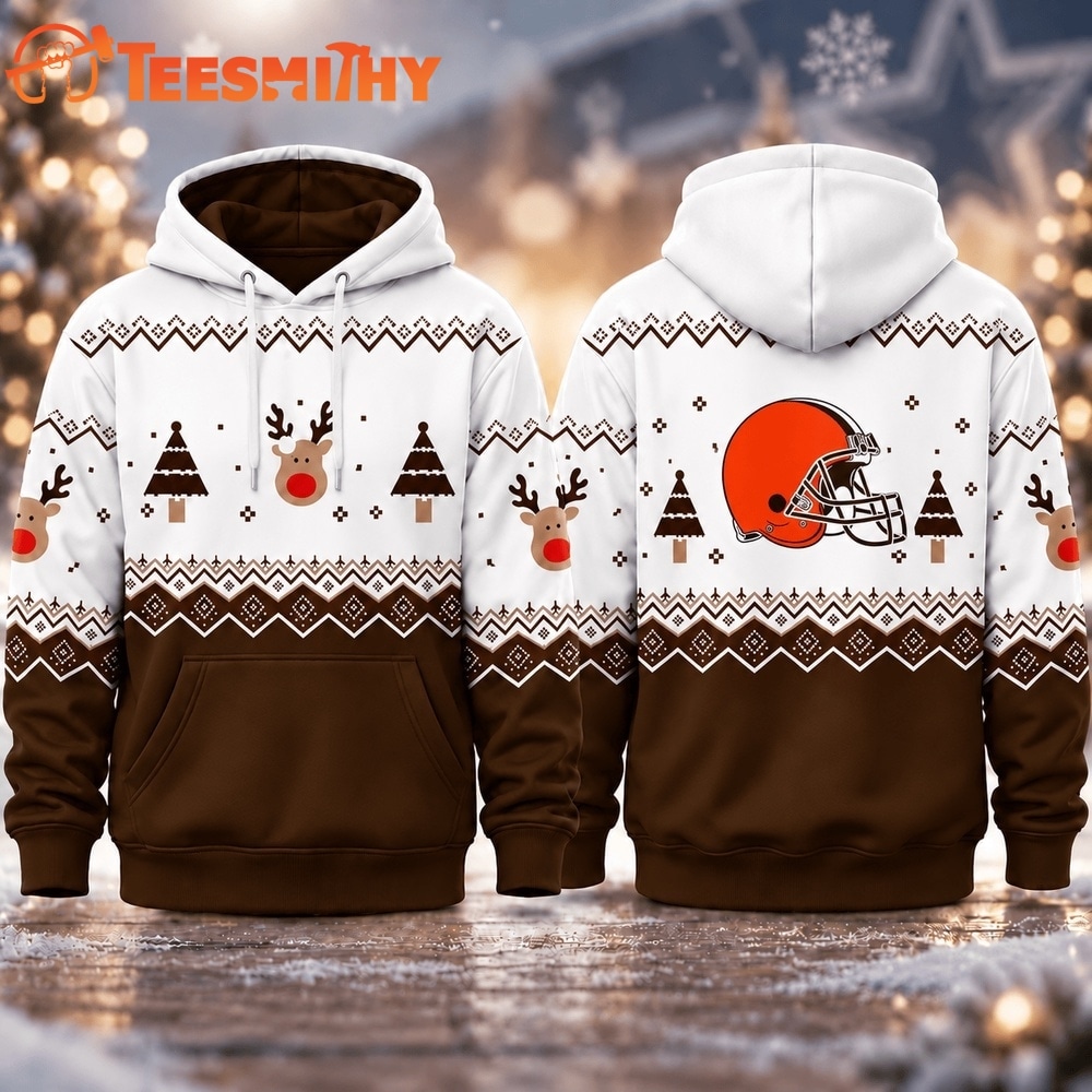Cleveland Browns NFL Christmas Game Day Hoodie Shirt