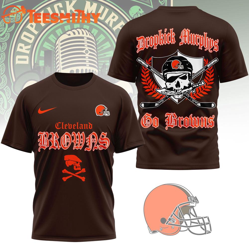 Cleveland Browns NFL Dropkick Murphys Fan 3D T Shirt