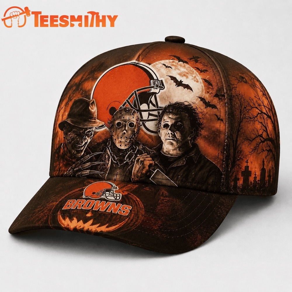Cleveland Browns NFL Horror Night Halloween 2026 Design Classic Cap
