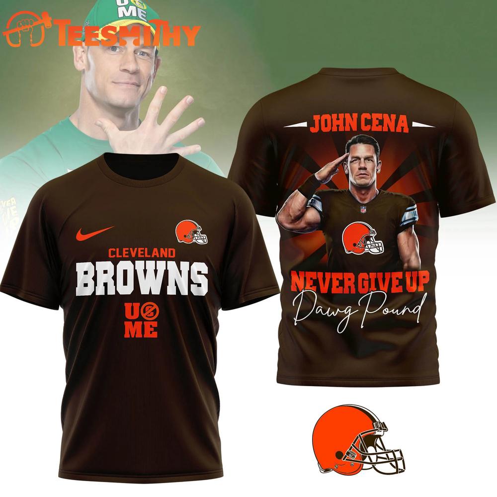 Cleveland Browns NFL John Cena Fan Special New 3D Shirt