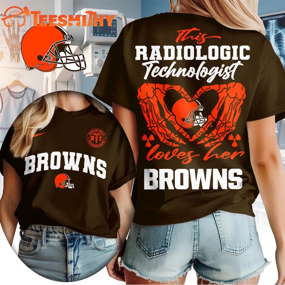 Cleveland Browns NFL Radiology Technologist All Over Print T Shirt