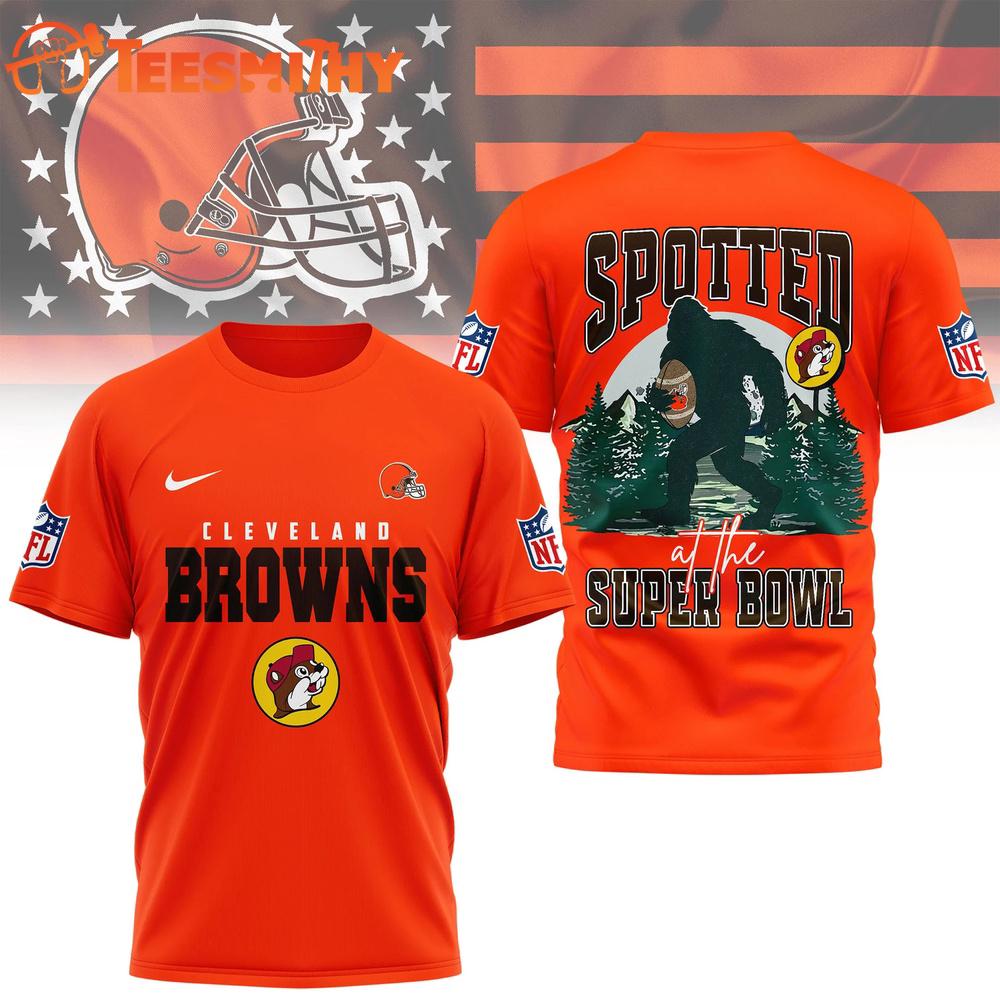 Cleveland Browns NFL Spotted at the Super Bowl 3D Shirt