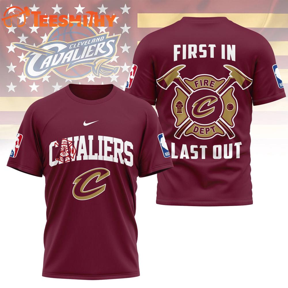 Cleveland Cavaliers 2026 NBA Fire Dept Special New 3D Shirt