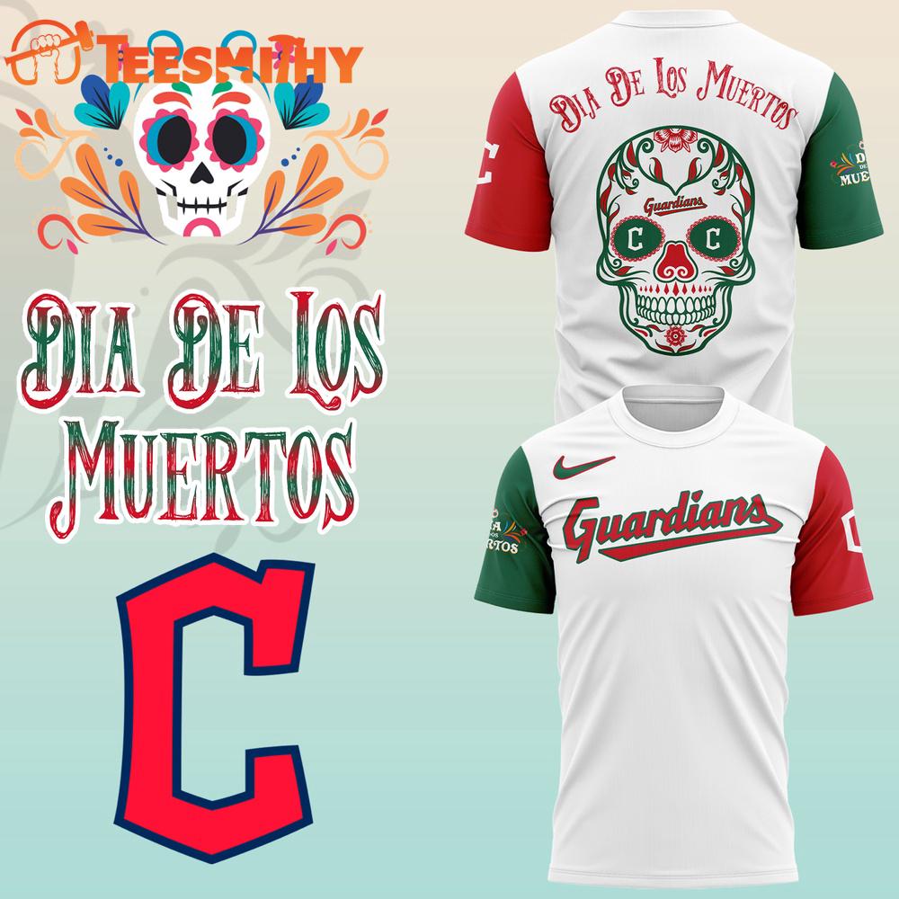 Cleveland Guardians Dia De Los Muertor 2025 T Shirt