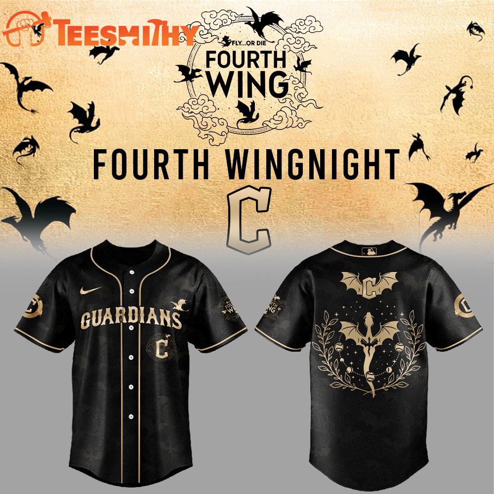 Cleveland Guardians Fourth Wings Night 2026 Black Baseball Jersey