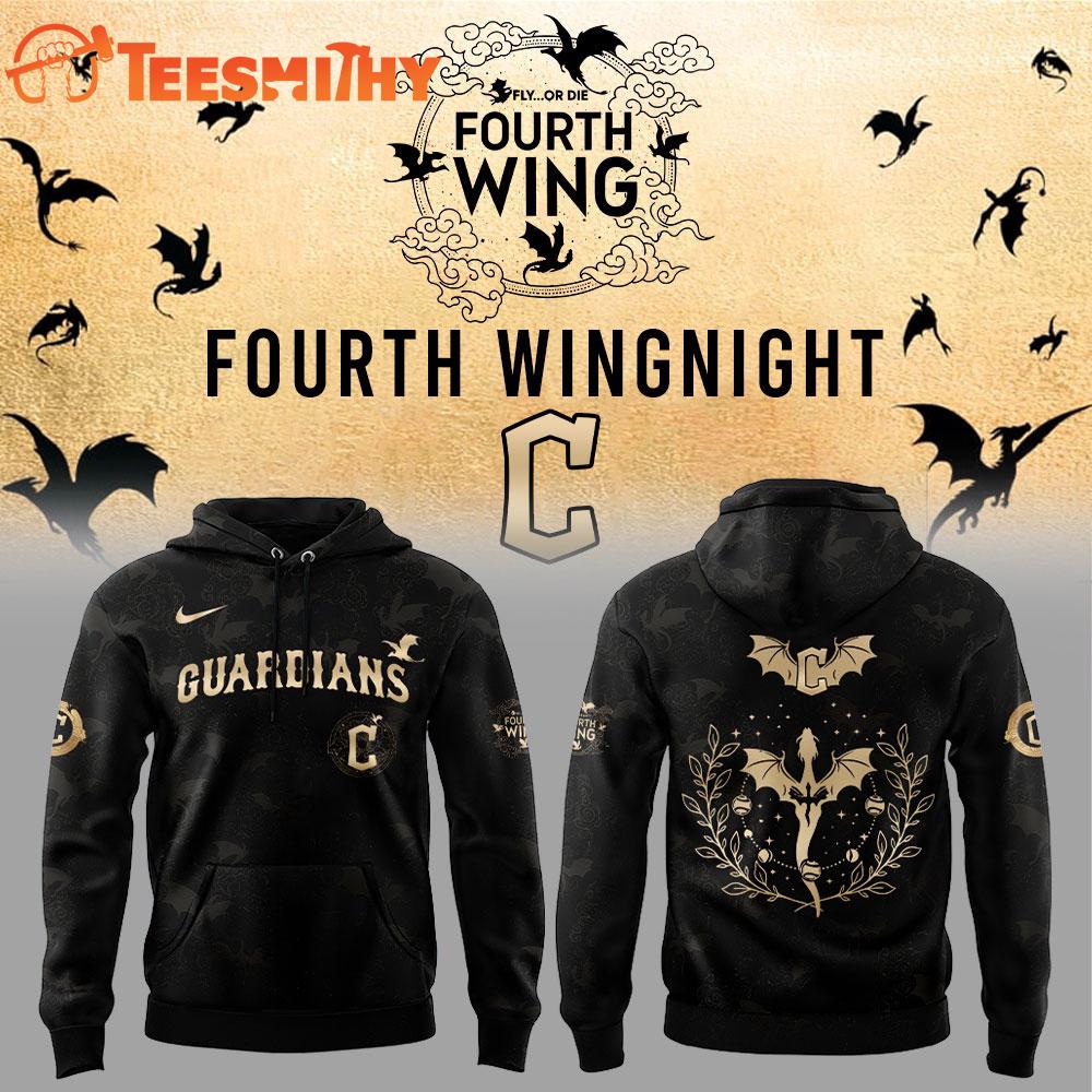 Cleveland Guardians Fourth Wings Night 2026 Black Hoodie Shirt