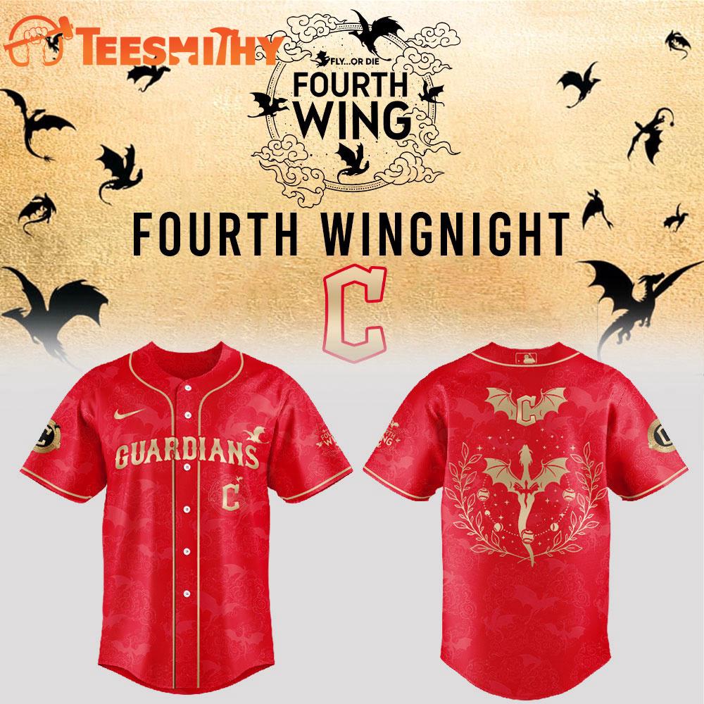 Cleveland Guardians Fourth Wings Night 2026 Red Baseball Jersey