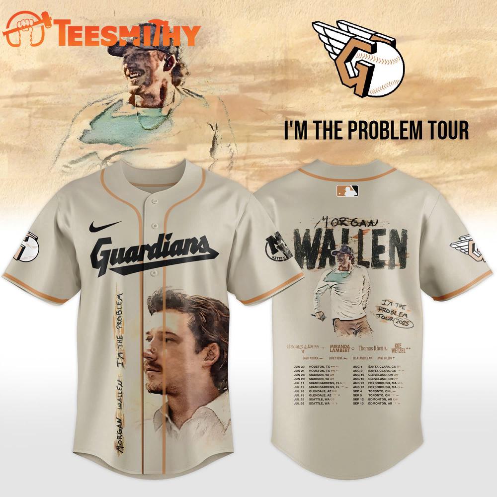 Cleveland Guardians MLB x Morgan Wallen Tour 2025 Baseball Jersey