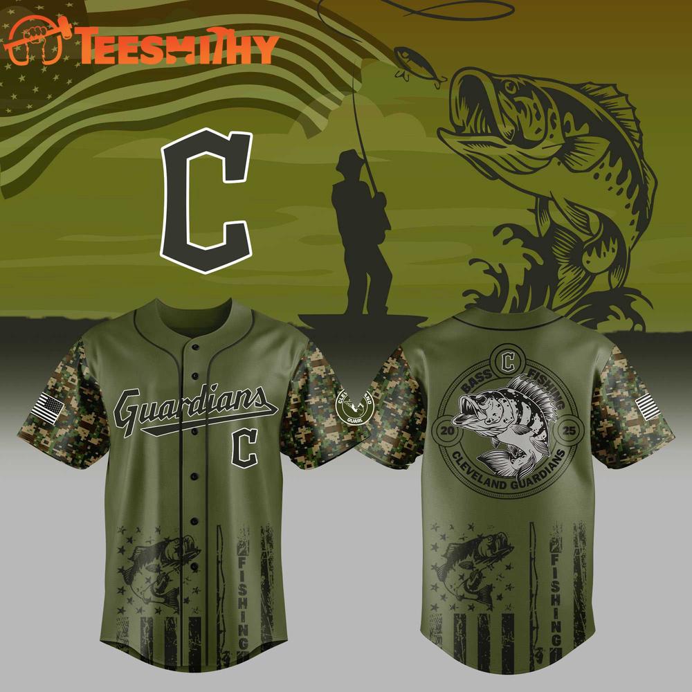 Cleveland Guardians x Bass Fishing Baseball Jersey