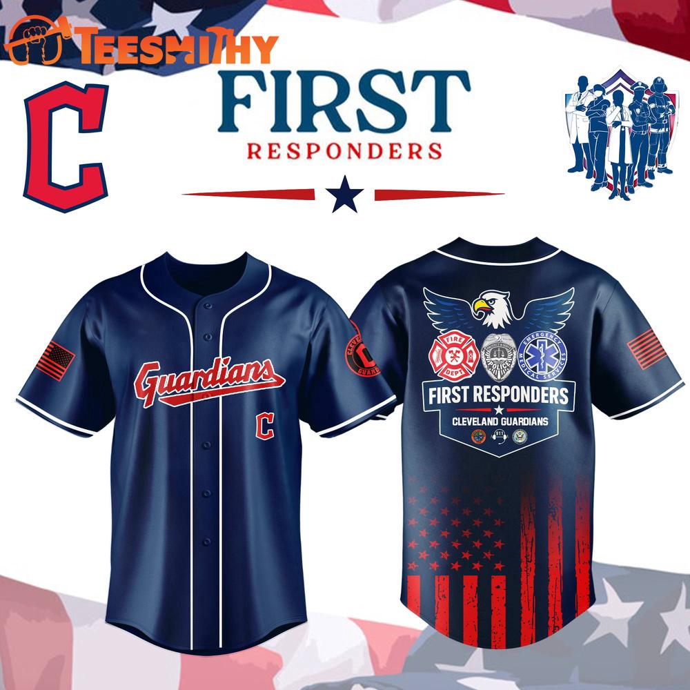 Cleveland Guardians x First Responders Night Baseball Jersey