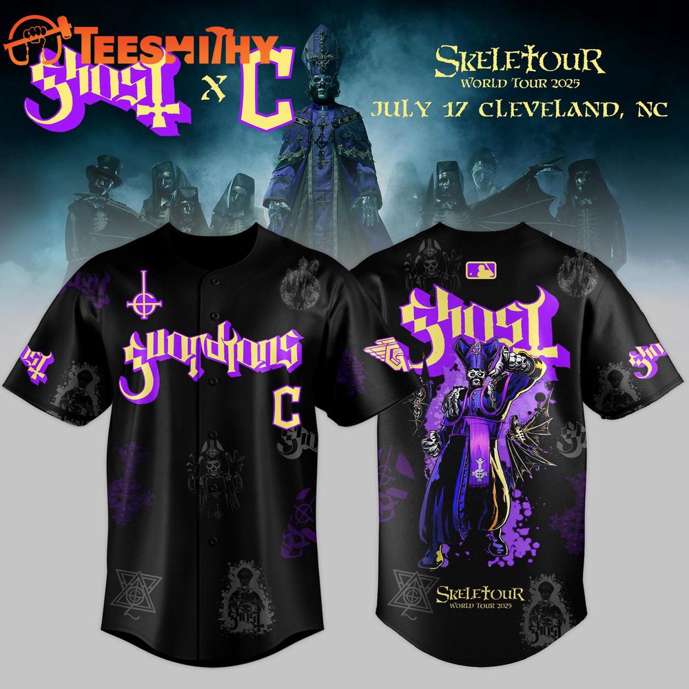 Cleveland Guardians x Ghost 2025 World Tou Baseball Jersey