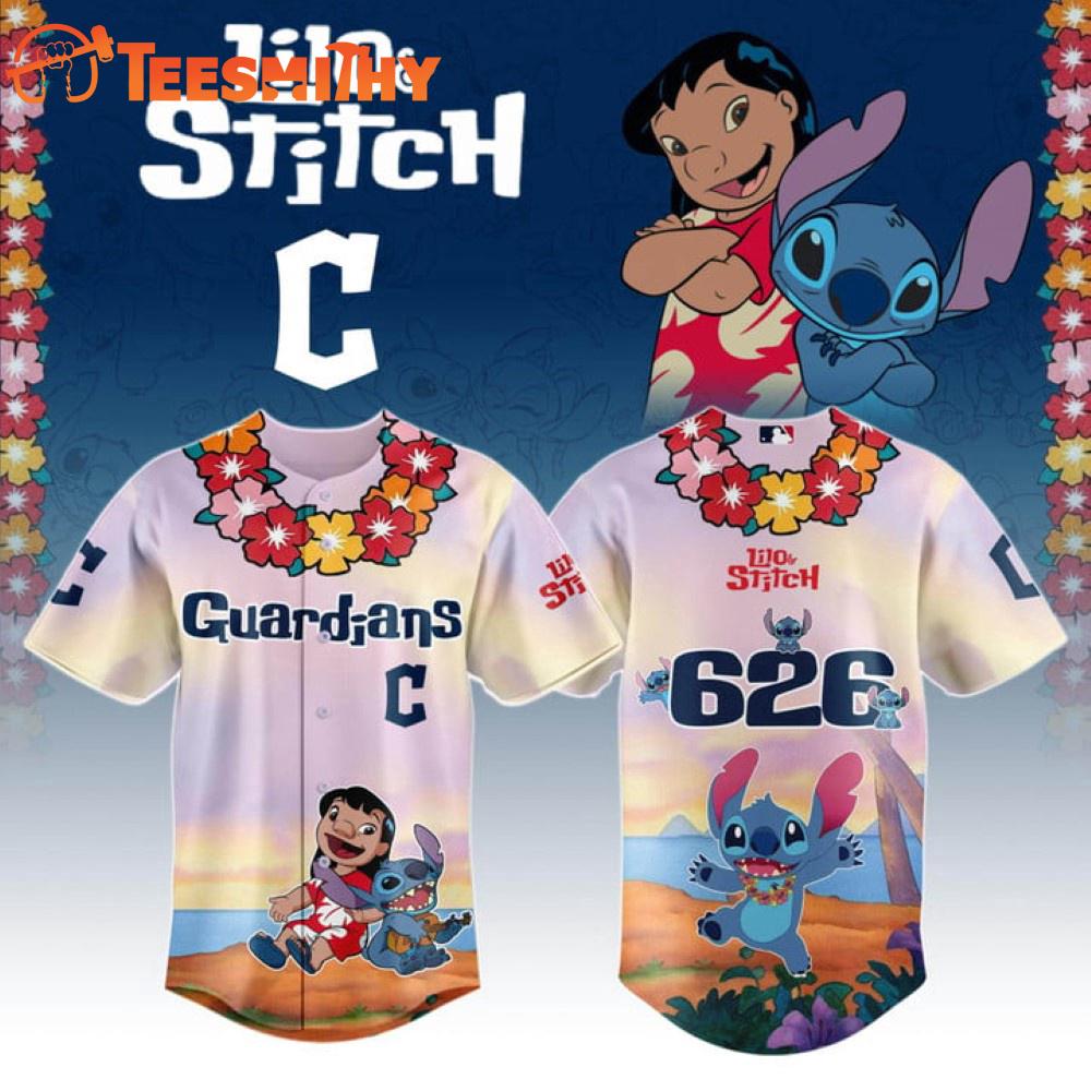 Cleveland Guardians x Lilo Stitch 2025 Baseball Jersey Cleveland Guardians x Lilo Stitch 2025 Baseball Jersey