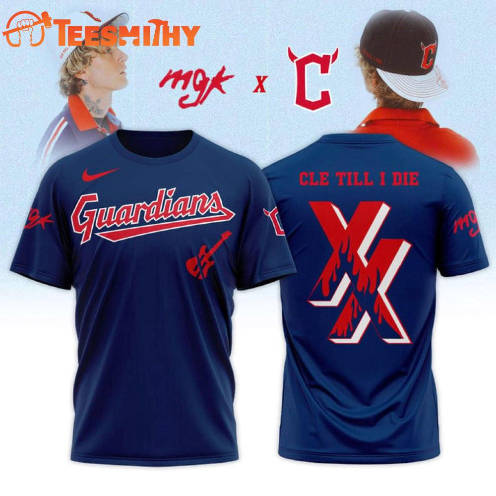 Cleveland Guardians x Machine Gun Kelly Cle Till Die 2025 3D Shirt Cleveland Guardians x Machine Gun Kelly Cle Till Die 2025 3D Shirt
