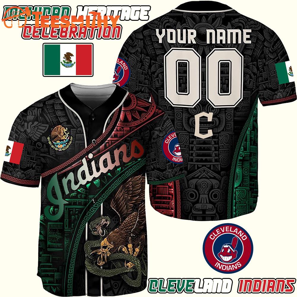 Cleveland Indians x Mexican Heritage Celebration Custom Baseball Jersey