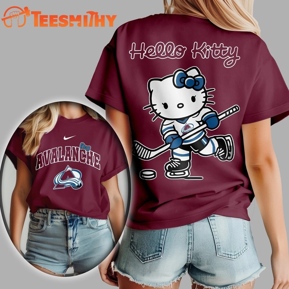 Colorado Avalanche NHL x Hello Kitty Unisex 3D Shirt