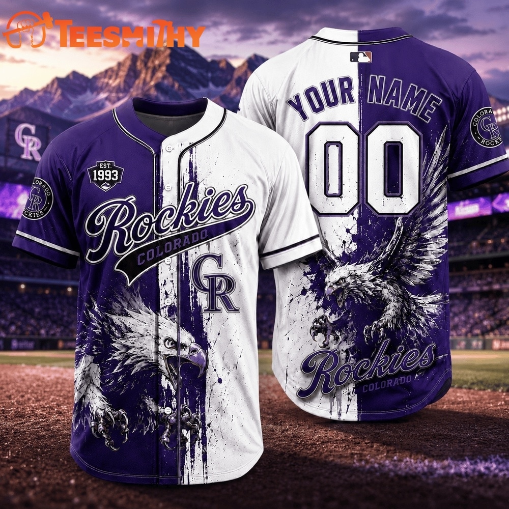 Colorado Rockies 2026 MLB Eagle America Personalized Baseball Jersey