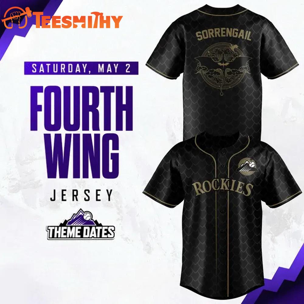 Colorado Rockies Fourth Wing Night Limited Edition Baseball Jersey