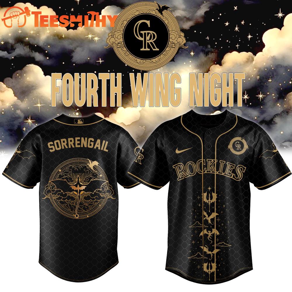 Colorado Rockies x Fourth Wing Night SORRENGAIL 2026 Baseball Jersey