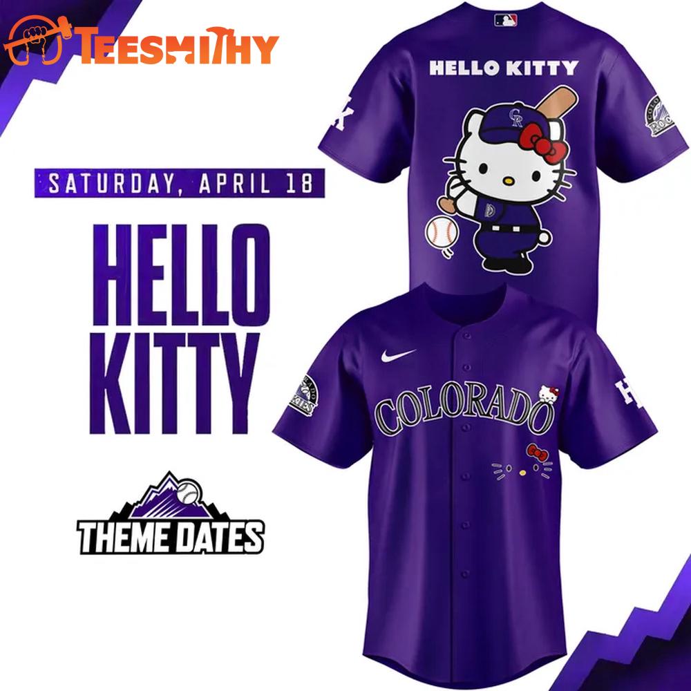 Colorado Rockies x Hello Kitty 2026 Baseball Jersey
